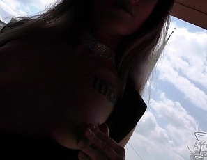 071318_gorgeous_18yo_anusha_masturbating_outdoors_with_a_dildo_lets_dirty_director_touch_her_pussy_and_rub_her_clit